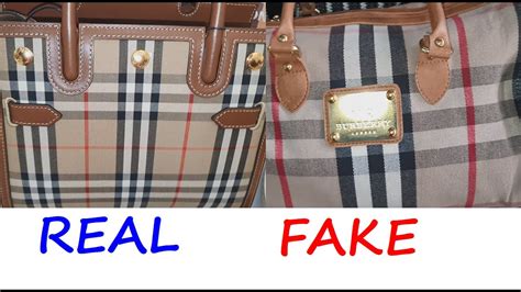 how to tell a real burberry bag from a fake|genuine burberry bag.